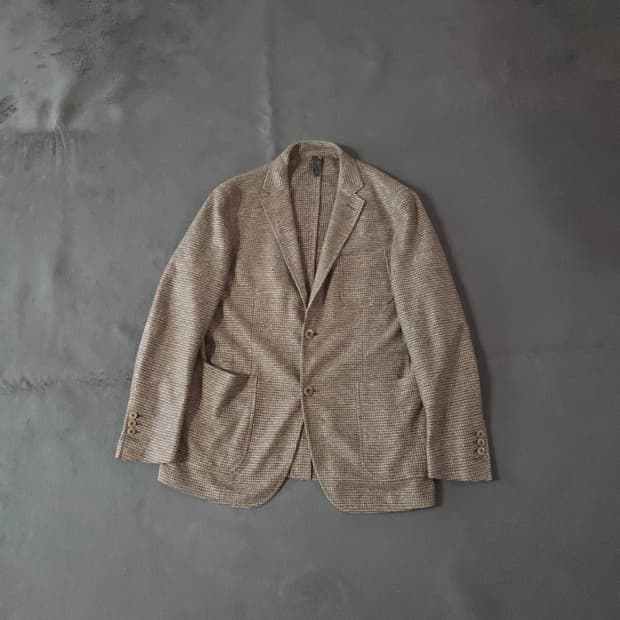 몬테도로 린넨 니트 컴포트 부클 블레이저 자켓 50