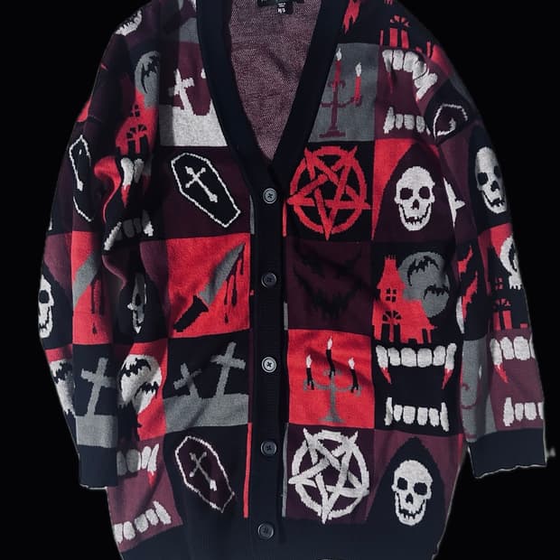 Dollskill widow 고스 펑크 하라주쿠 가디건