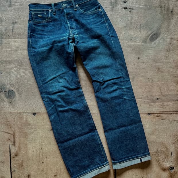 RRL 리미티드 에디션 5포켓 셀비지 데님 팬츠 made in usa