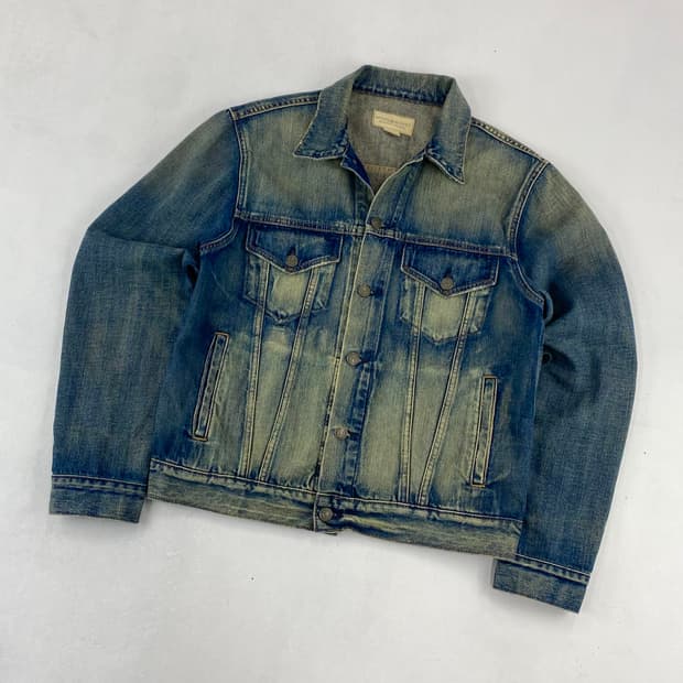 폴로 데님앤서플라이 포켓 워싱 데님 트러커 자켓 (98)