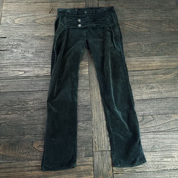 [주카] 벨티드 세미 부츠컷 코듀로이 골덴 팬츠 P01423