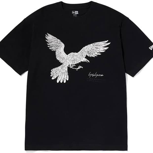 요지 야마모토 x 뉴에라 크로우 티셔츠