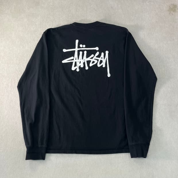 110 스투시 베이직 빅로고 롱슬리브 티셔츠
