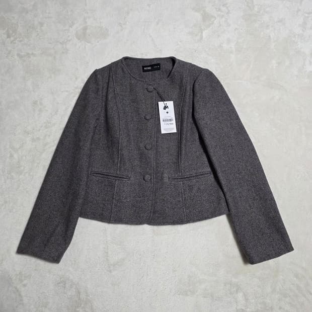 (M)여성 미쏘 라운드넥 울 숏 자켓