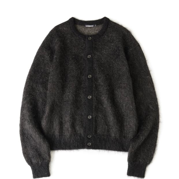해칭룸 하나비 모헤어 가디건 블랙 3size