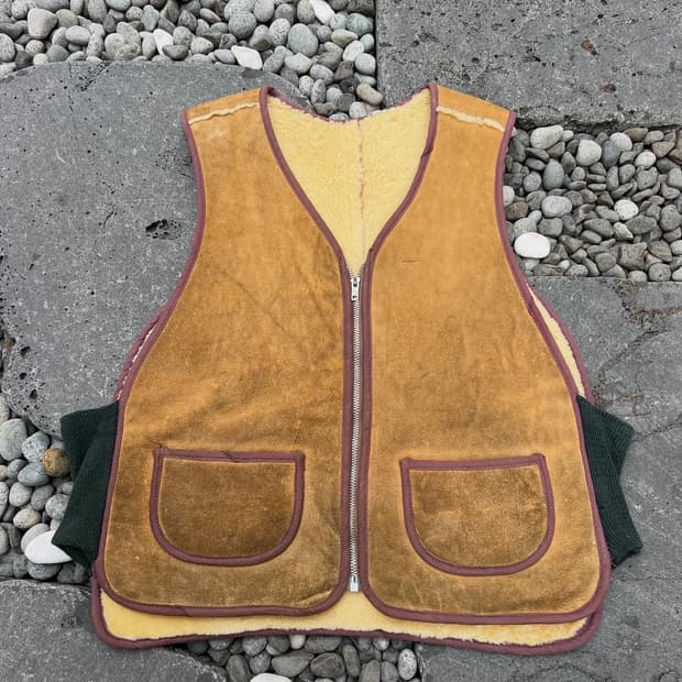 1970s VINTAGE MILITARY SHEARLING 쉐르파베스트