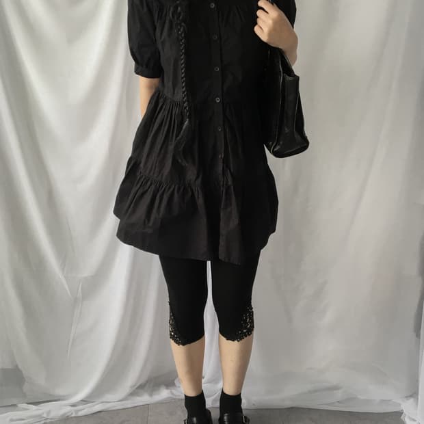 Layer blouse onepiece