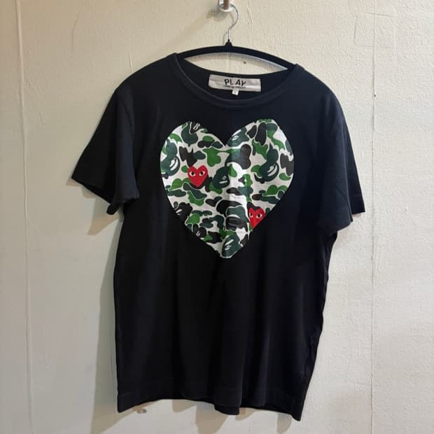 CDG x 베이프 우먼티셔츠 L