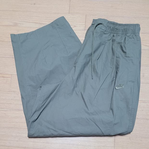 나이키 남성 카키 조거 코튼바지