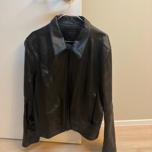 머듈 [014] appendix leather jacket /black