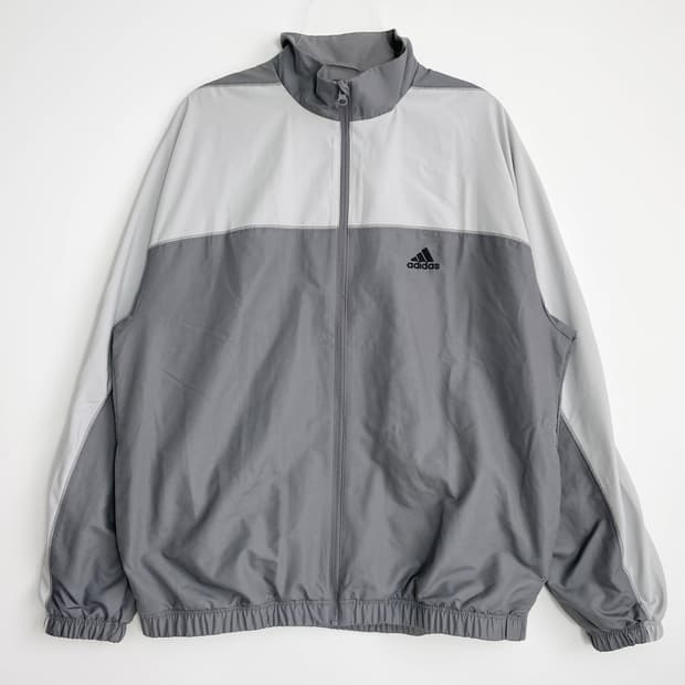 B1 아디다스 레트로 컬러블록 우븐 바람막이 자켓 105사이즈