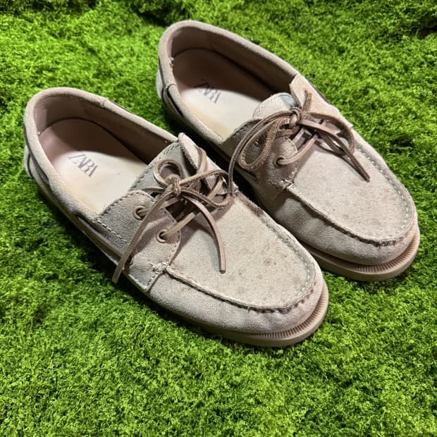 레더 데크 보트슈즈 255