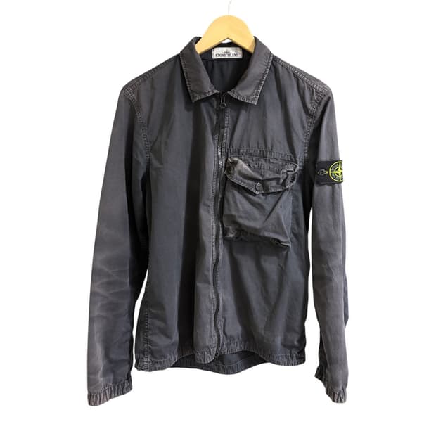스톤아일랜드 21ss 올드이펙트 자켓 faded