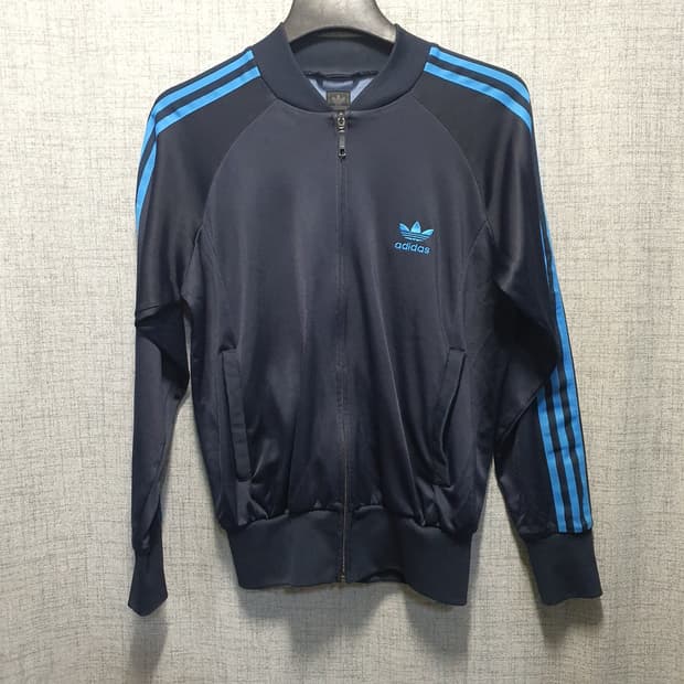 아디다스 블루 슈퍼스타 파이어버드 트랙탑 져지 