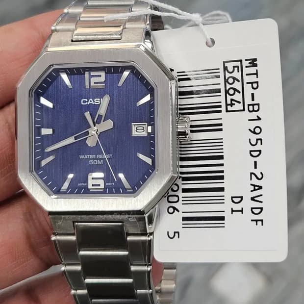 카시오 팔각시계 MTP-B195D
