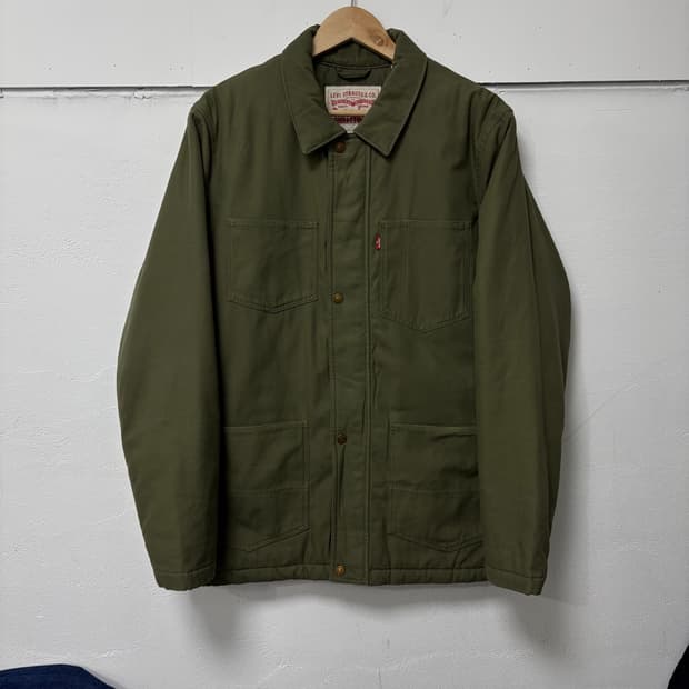 리바이스 올리브 누빔 워크자켓