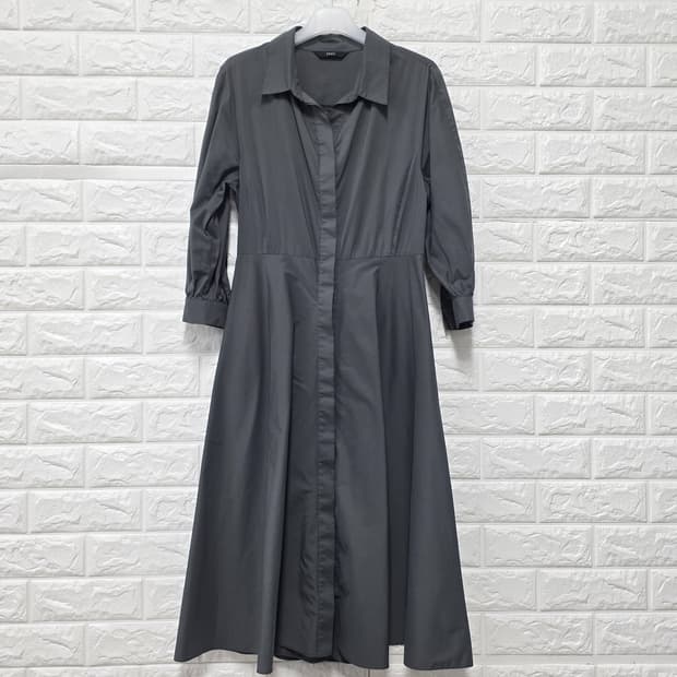 19s 주크 ZOOC 차콜 셔츠형 롱 원피스 M