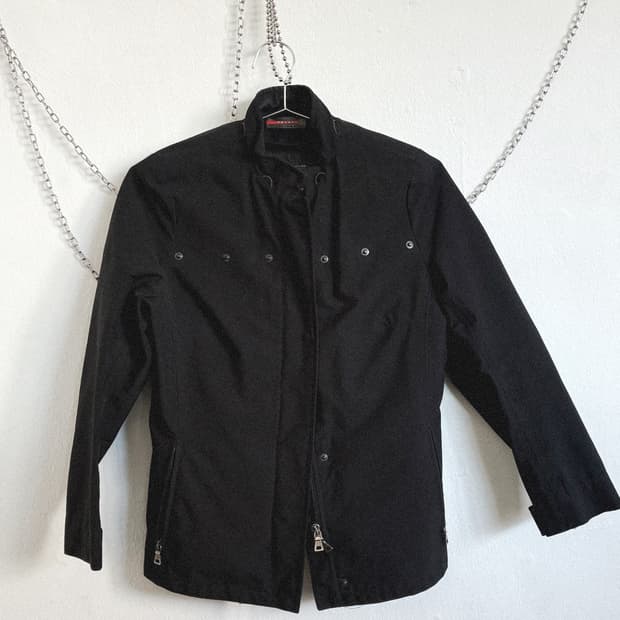 프라다 스포츠 크롭 윈드브레이커 + 베스트