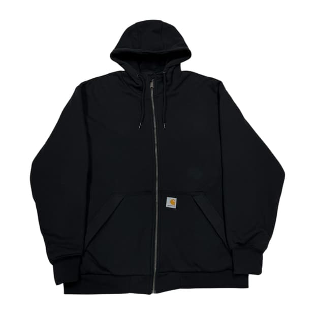 칼하트 써멀 레인디펜더 루즈핏 후드집업 자켓 블랙 L