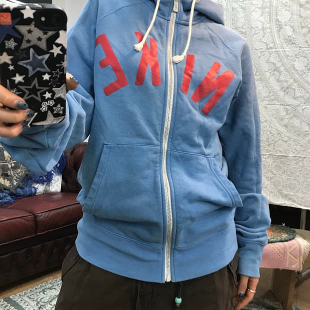 나이키 프린팅 후드집업 