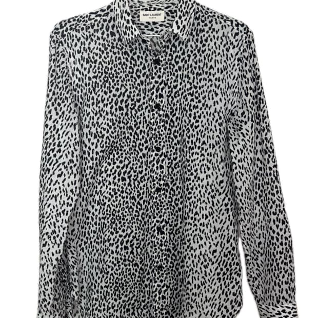 saint laurent 15ss babycat shirts