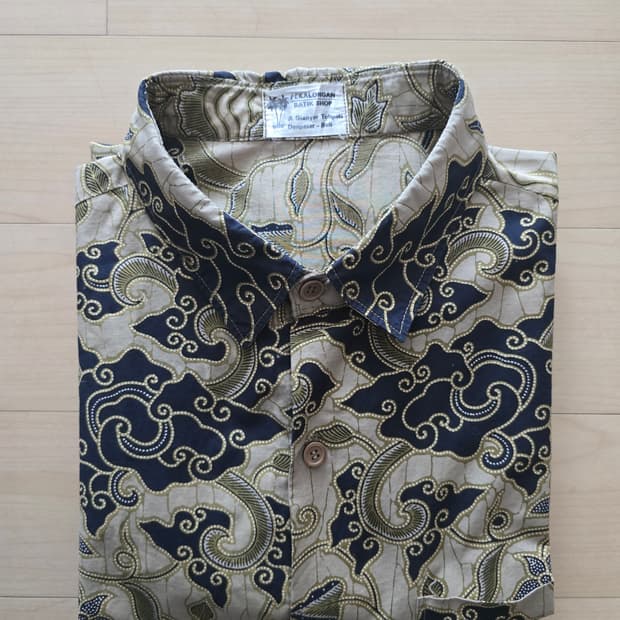 [Vintage] Pekalongan Batik 바틱 Half Shirt