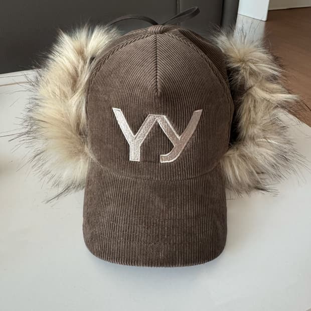 오픈 Yy 포우 퍼 코듀로이 이어플랩 캡 카키 모자