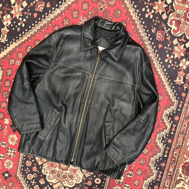 ( L-XL ) 가죽자켓 레더자켓 워크웨어 아메카지 봄버자켓 항공점퍼