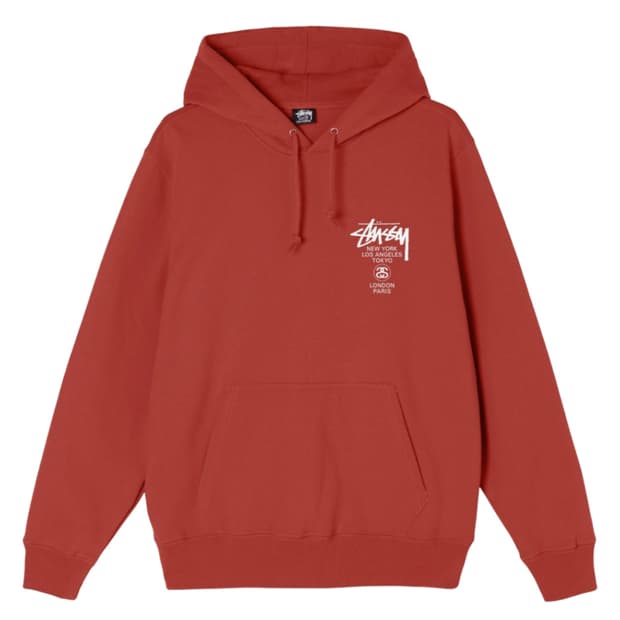 스투시 월드투어 후드 브릭