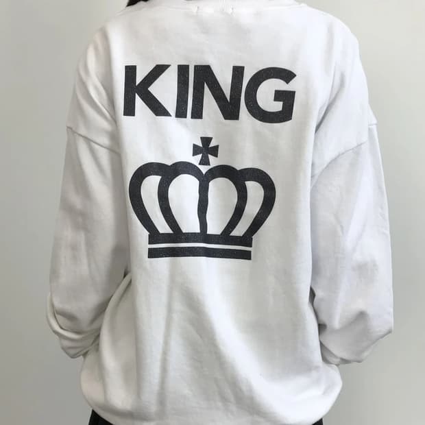 Babydoll King Crown Print Sweatshirt