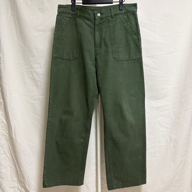 유니폼브릿지 코튼 퍼티그 팬츠 / 올리브, 32