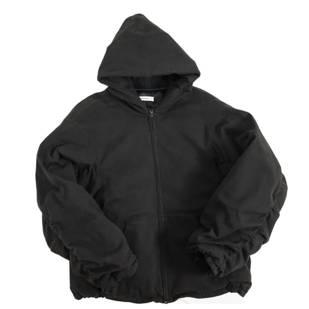 새상품 논노드 몰스킨 셔링 봄버 블랙