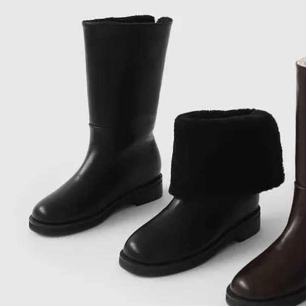 사뿐 벤도르 털안감 미들부츠 (3.5cm)