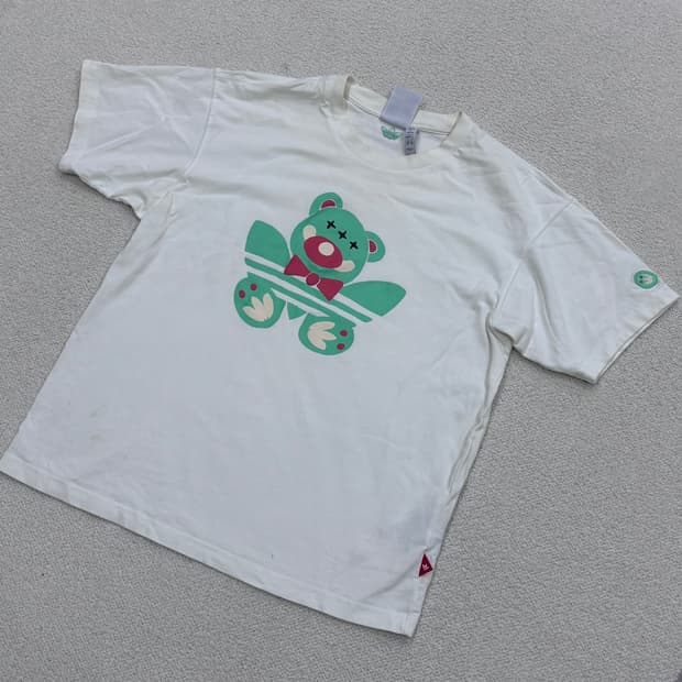 S 아디다스 베어 릴랙스 반팔 티셔츠 0319E