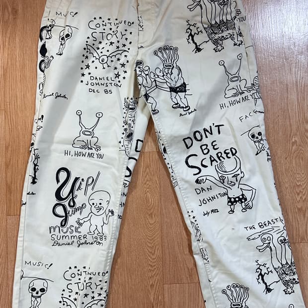 반스 Vans x Daniel Johnston 어센틱 치노 바지