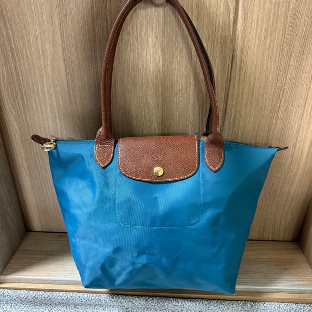 롱샴 르 플리아쥬 오리지널 토트백 코발트 블루