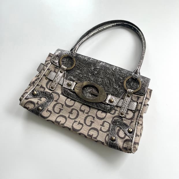 Guess 00s metalic square bag