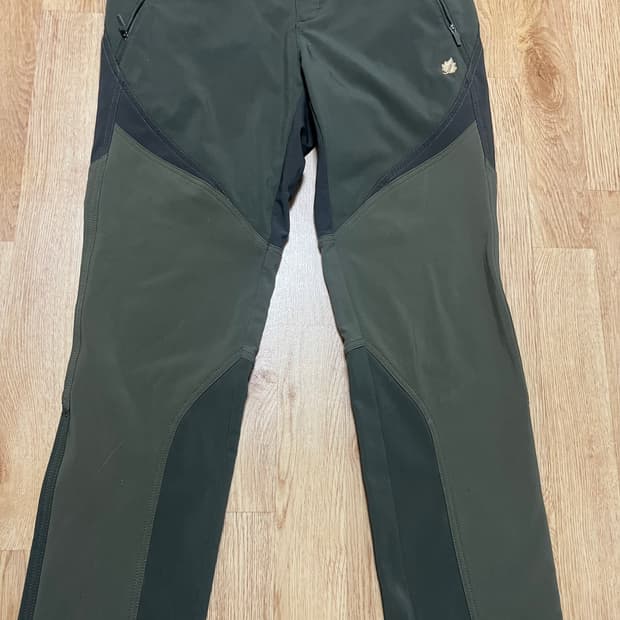 라푸마 카키색 기모 등산바지