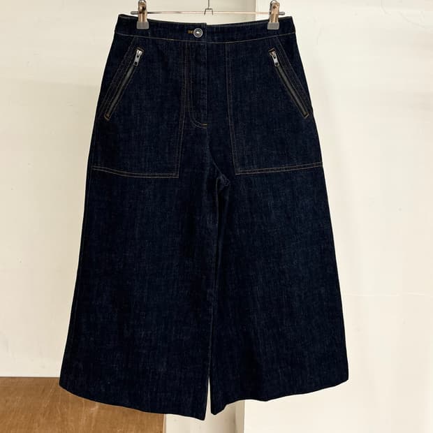 겐조 와이드 데님 버뮤다 팬츠