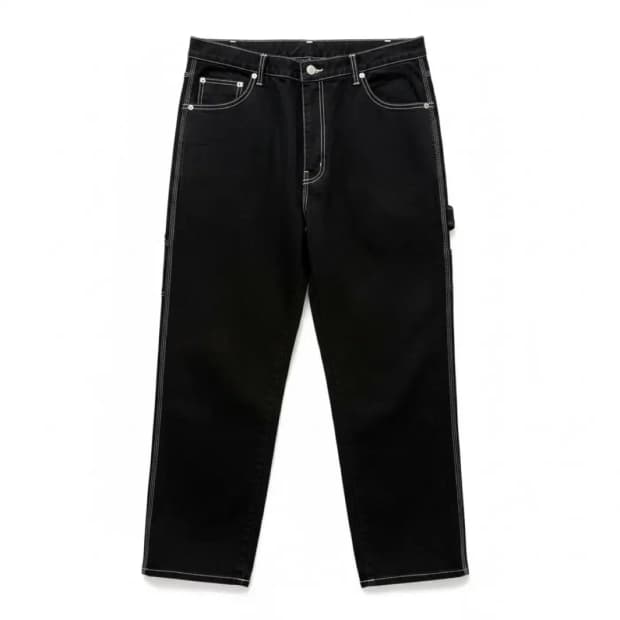 BIRTHDAYSUIT 블랙 Carpenter 데님 팬츠