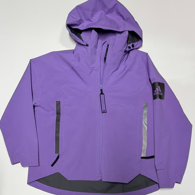 여성 아디다스 22시즌 마이쉘터 레인 자켓 L 퍼플