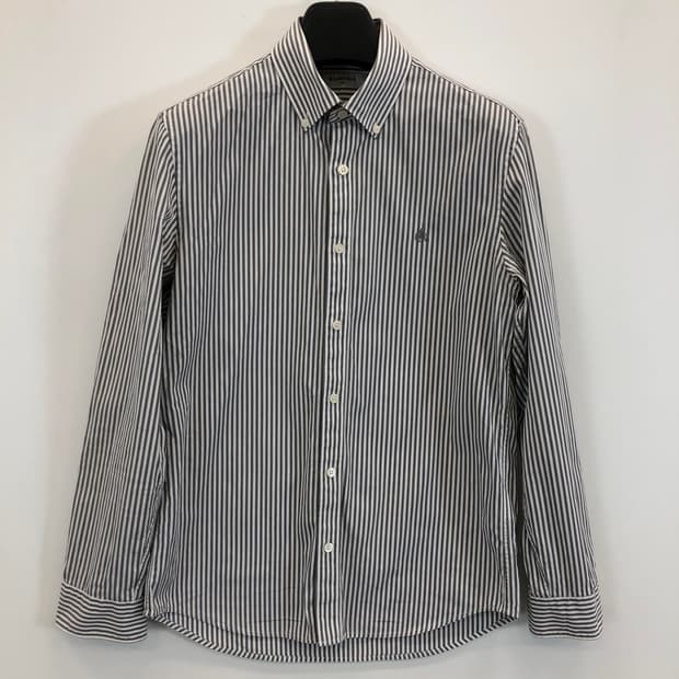 빈폴 자수로고 그레이 스트라이프셔츠 95 사이즈