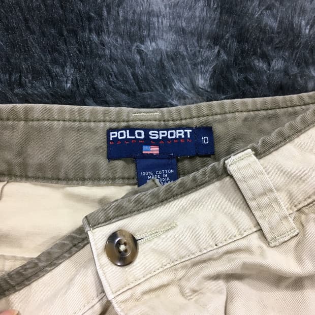 투티/0139 폴로 랄프로렌 스포츠 베이지 면팬츠 베이지 카고 y2k 