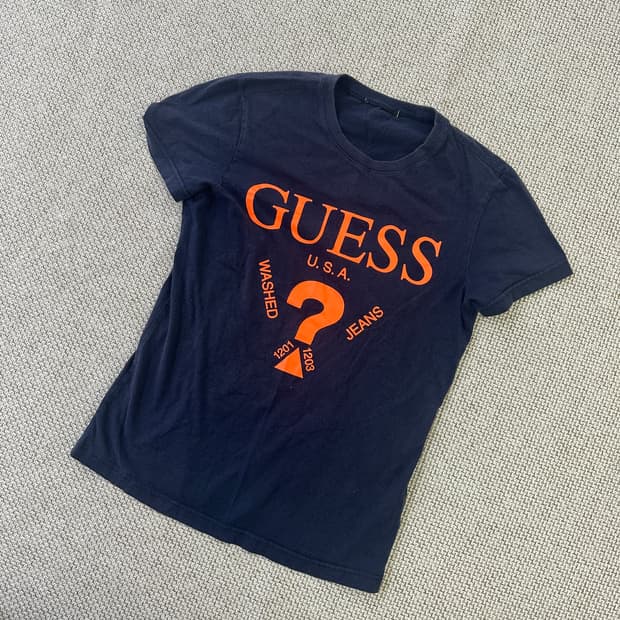 S 게스 워싱 빈티지 티셔츠 0416D