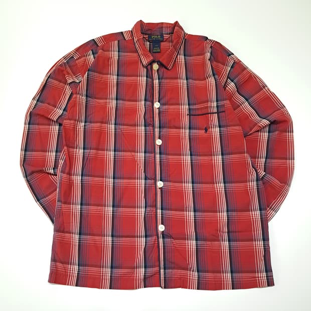 CL097 L 폴로 코튼 파자마 셔츠