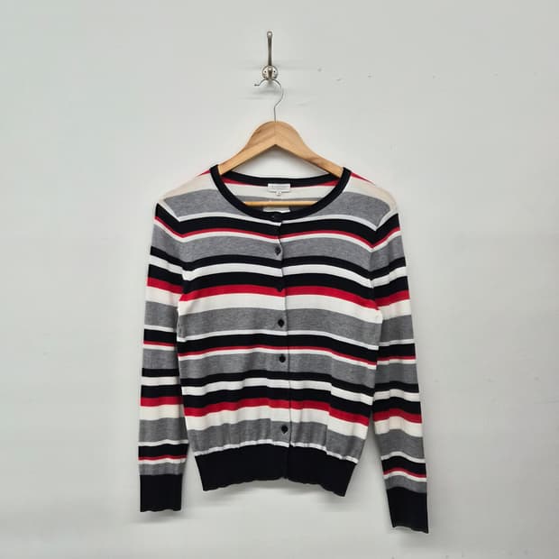 매킨토시 필로소피 스트라이프 니트 가디건 여성 M