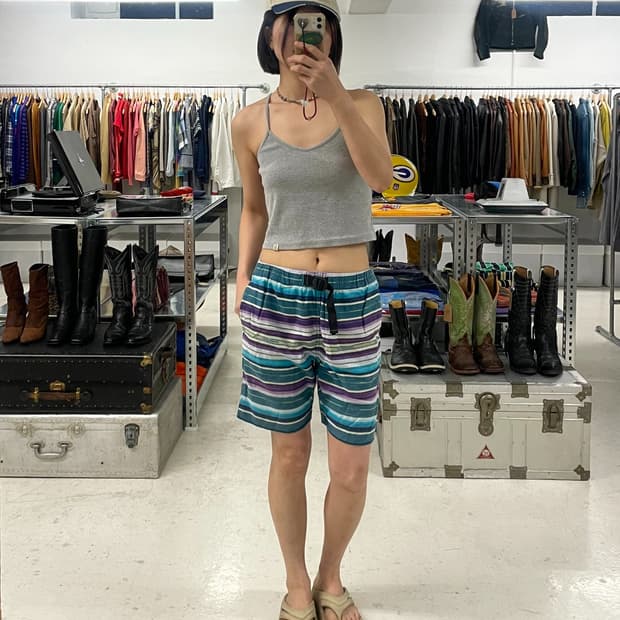 WILD THINGS serape stripe shorts 와일드띵스