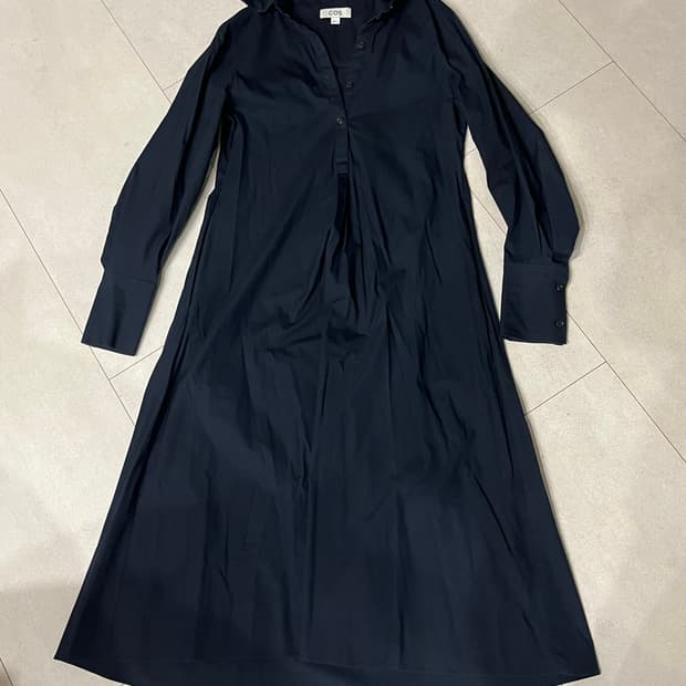 코스 코튼 셔츠 원피스 32 