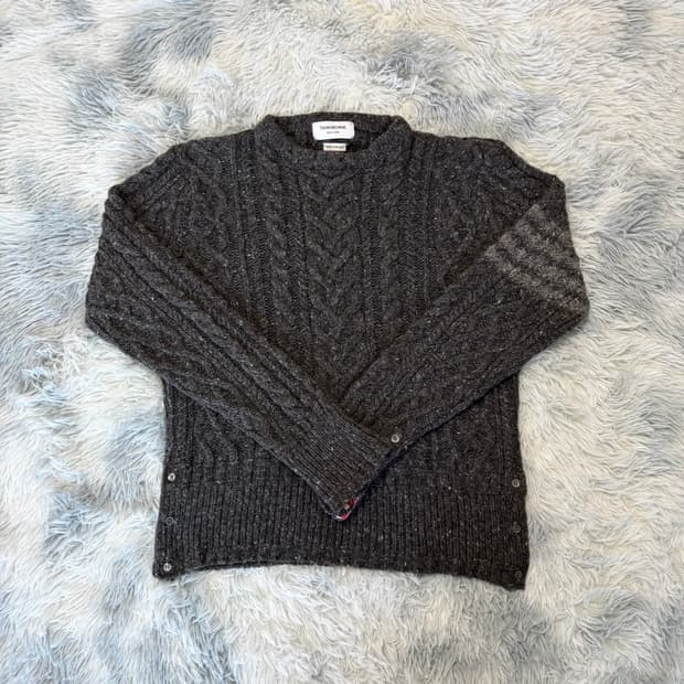 [3 Size] 톰브라운 아란 케이블 니트