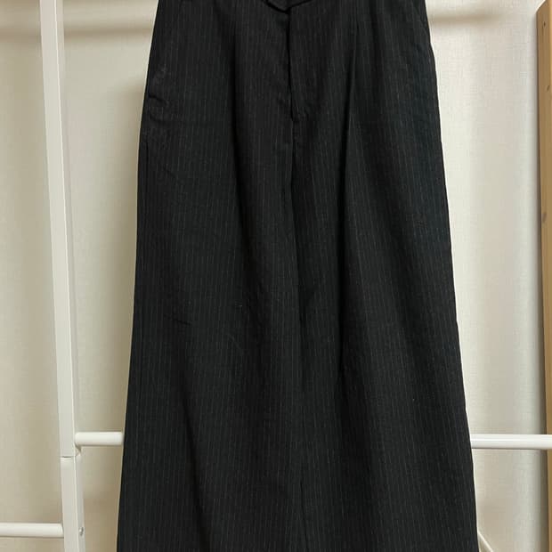 무인 양픔 울 스트라이프 트라우저 L